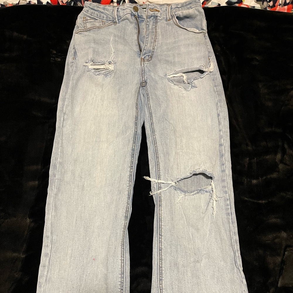 Fashion Nova Bootcut Jeans with Slit